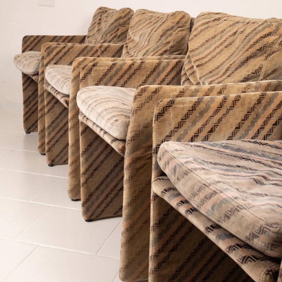 Set van 4 Salpol Fauteuils van Angelo Mazzola in samenwerking met Missoni – Velvet (photo 13 of 19)