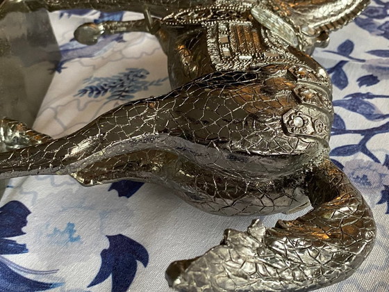 Image 1 of Caballo plateado decorativo