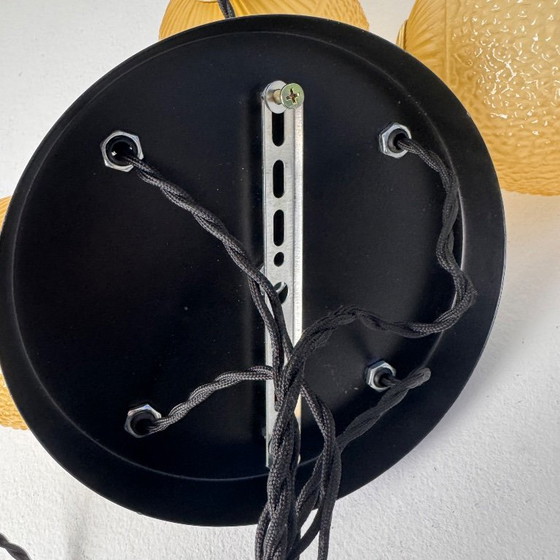 Lámpara de araña antigua de 4 luces con diseño de cascada – Lámparas de araña, Glass (photo 8 of 9)