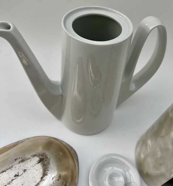 Image 1 of ✨ Vintage koffieservies – Bauscher Weiden Duitsland + 2 verzilverde sjaals