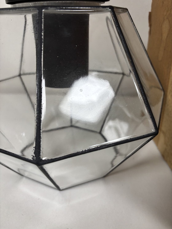 Image 1 of Unique: Vintage Glashütte Limburg Pendant Lamp 'New Old Stock' (New in Box!)