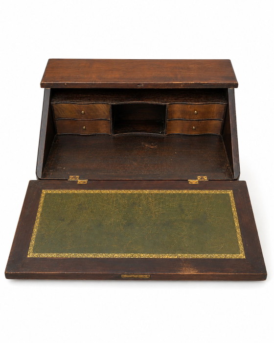 Sekretär/Schreiber im Stil Ludwigs XV. – Schreibtisch, Leather, Wood (photo 7 of 9)