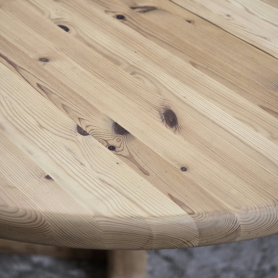 Image 1 of Dyrlund, vintage 60s XXXXL extendable round oval dining table Danish