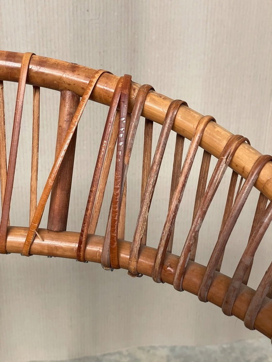 Image 1 of Vintage Dirk Van Sliedregt - Jonkers Noordwolde Rattan Chair