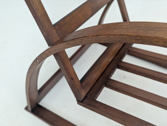 Image 1 of Jindřich Halabala Poltrona da salotto regolabile H 70 in bouclé crema, anni '30