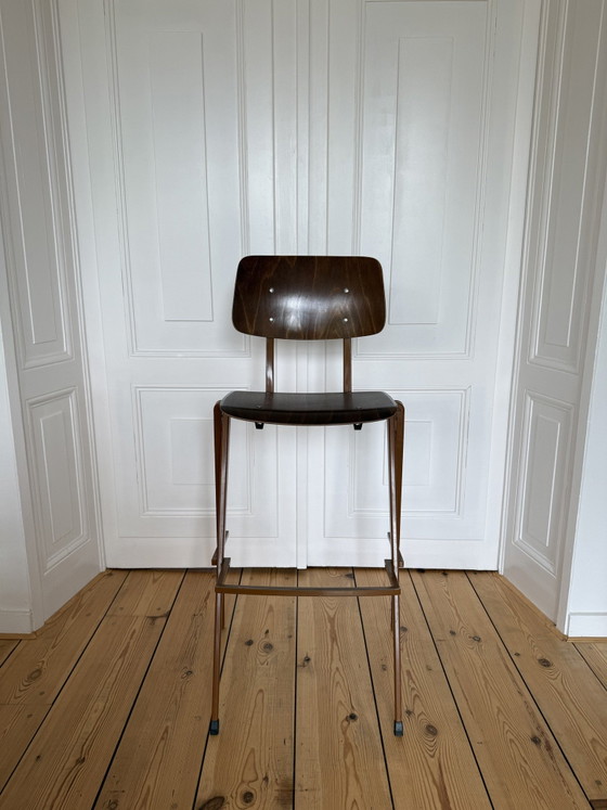 Sgabello da bar Galvanitas Oosterhout - Metallo. Marrone, legno. – Sgabelli da bar, Wood (photo 9 of 15)