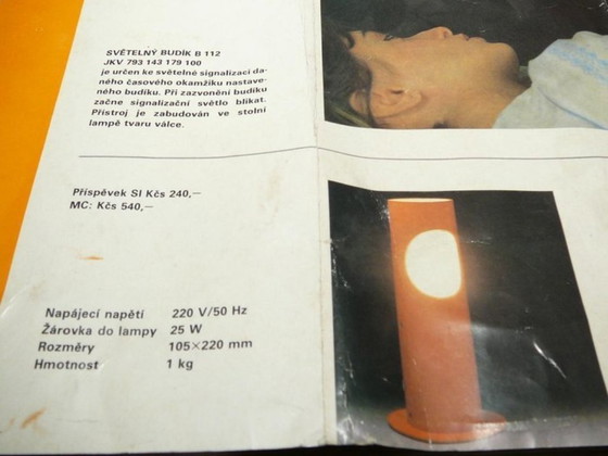 Image 1 of Lamp by Josef Hurka for Napako - B112 - Metal - Alarm for the deaf