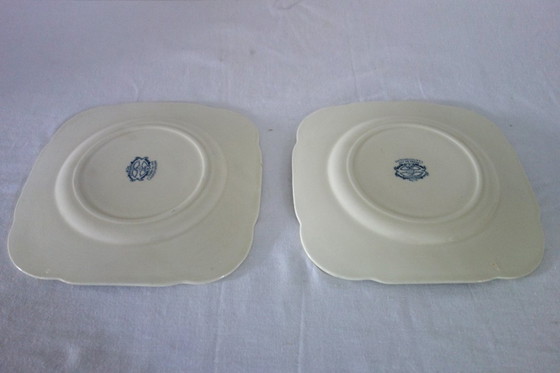 Image 1 of 2 Clairefontaine Earthenware dinner plates, Renaissance style, 19th century