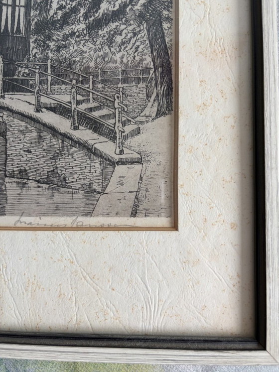 Grabado antiguo Delft Vrouwenregt de Marius Janssen – Mediados de siglo – Litografías y grabados, Paper (photo 11 of 14)