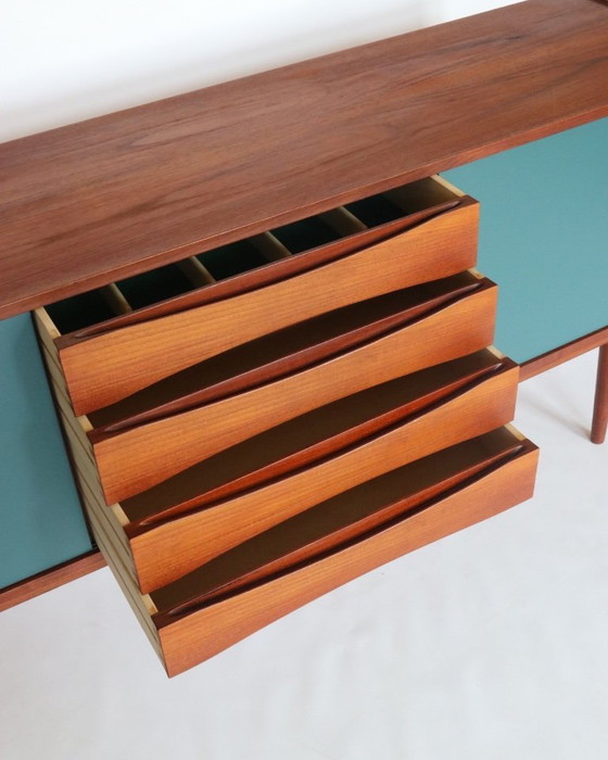 Image 1 of Vintage Danish design teak TV cabinet sideboard