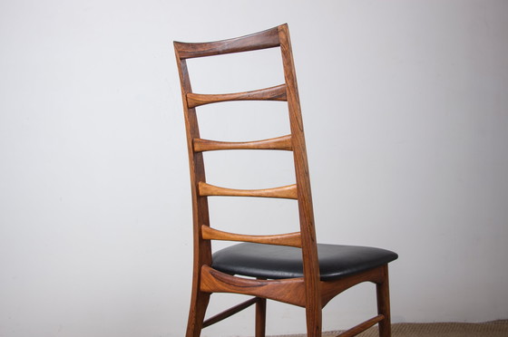 Image 1 of Set of 4 Danish rosewood Liz chairs by Niels Kofoed for Koefoeds Hornslet 1960.