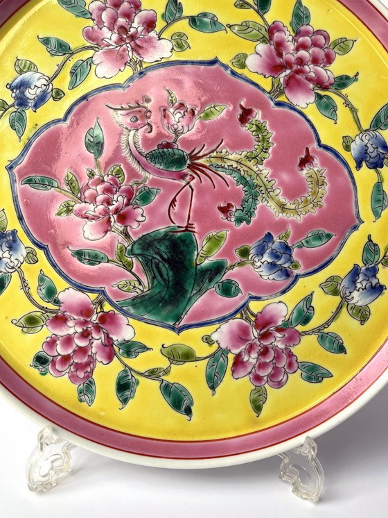 Image 1 of Decoratief bord Nyonya Peranakan Chinees porselein