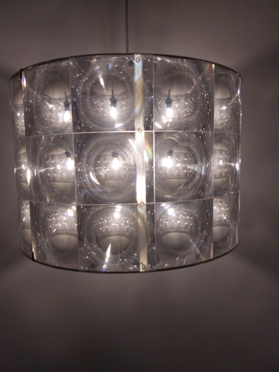 Image 1 of 1 x lampada a sospensione psichedelica dell'era spaziale anni '80