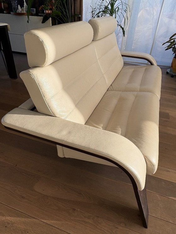 Image 1 of Leather lounge Roche Bobois