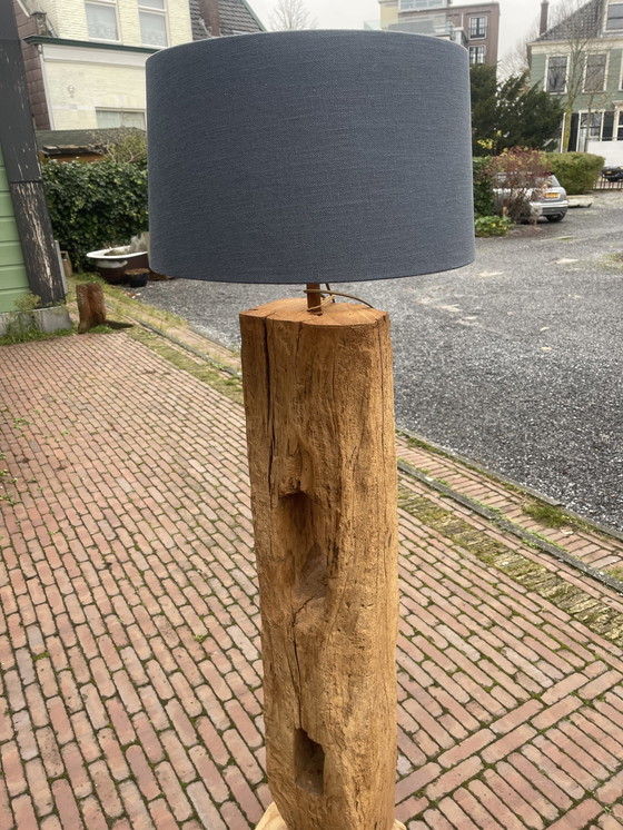 Image 1 of Unieke lamp van een oude meerpaal. 