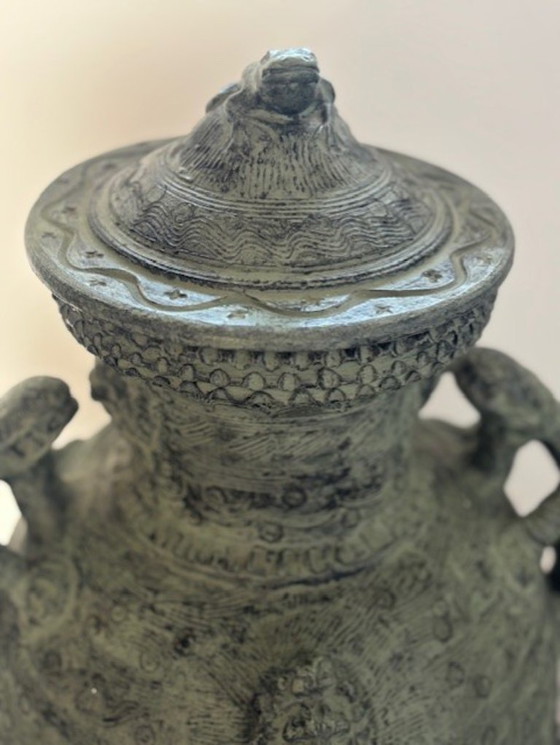 Image 1 of JARRÓN XL con detalles únicos