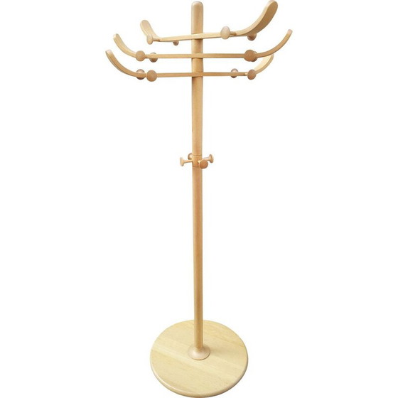 Image 1 of Vintage teak coat rack by Søren Nissen and Ebbe Gehl for Aksel Kjersgaard, Denmark 1960