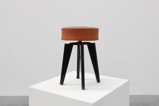 Iconic Clemenceau stool by André Domin and Marcel Genevière, France 1957