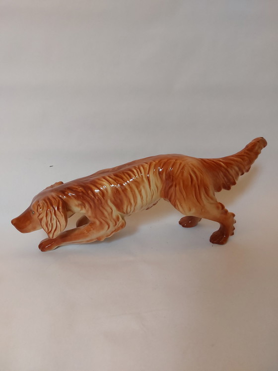 Image 1 of Statue vintage chien setter irlandais