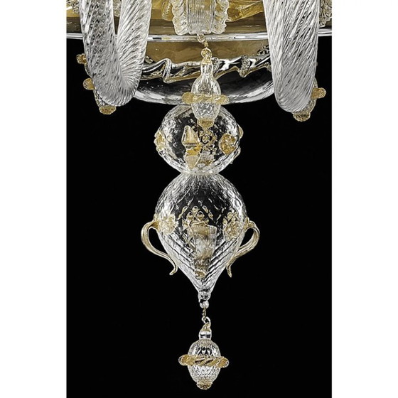 Image 1 of Imperial Style “Rigadin” Murano Glass Chandelier in Venetian Design