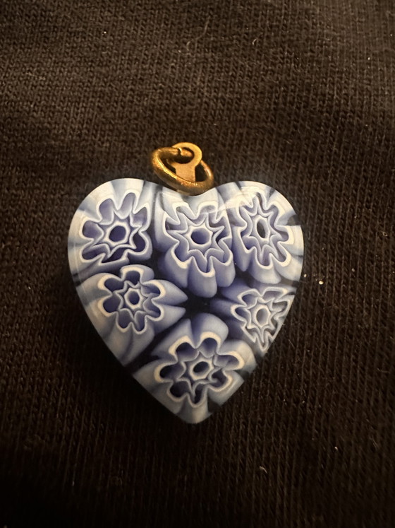 Splendid Murano glass pendant with silver chain – Decorative Objects, Metal (photo 2 of 10)