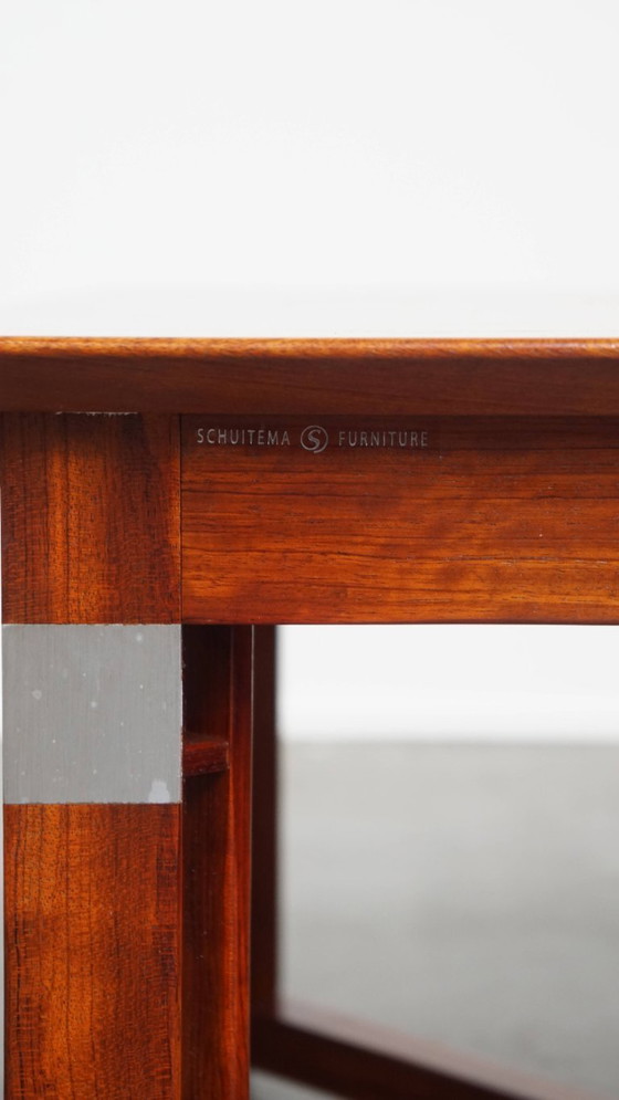 Image 1 of Gut erhaltener Art Deco Schuitema Design Couchtisch mit ausziehbaren Teilen aus der Decoforma Serie