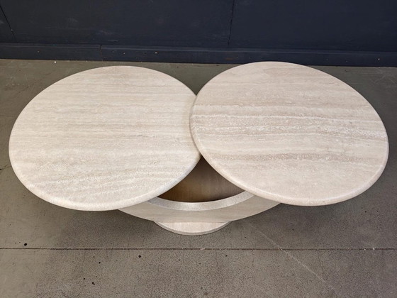 Image 1 of Unique travertine coffee table
