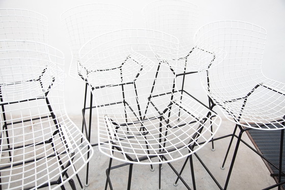 Image 1 of Set Of Six High Bar Stools designed by Bertoia for KNOLL