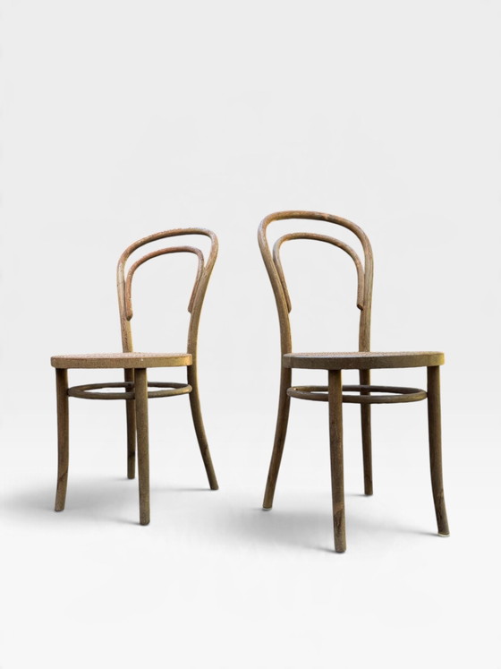 2x Chaises de bistrot Thonet style n° 14 – Chaises de salle à manger, Bois (photo 2 of 8)