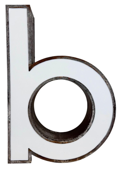 Vintage Illuminated Advertising Letter B , 1960s