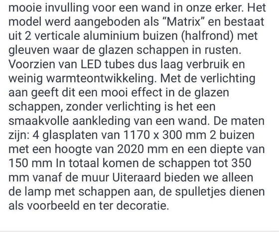 Image 1 of Mobile di design Matrix Glass con illuminazione a LED