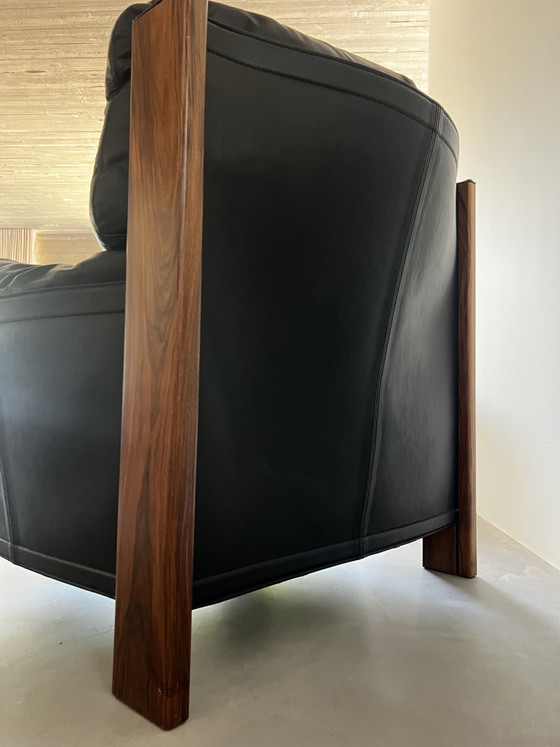 Image 1 of Bergere model lounge chair by Afra &Tobia Scarpa for maxalto 2* plus pouf 