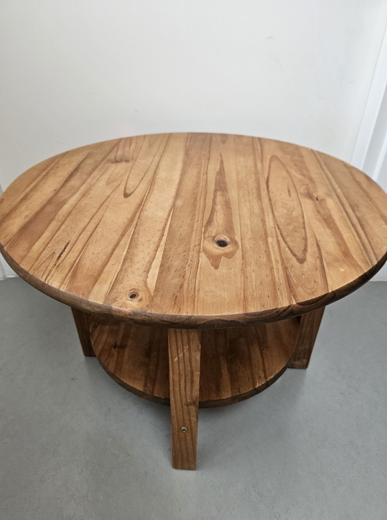 Image 1 of Vintage Scandinavian solid pine side table
