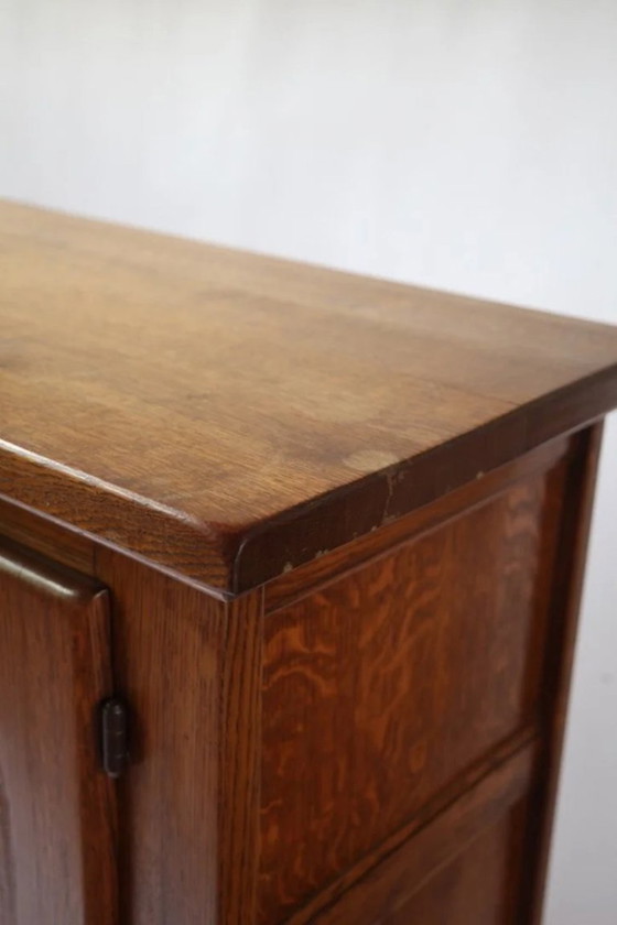 Meuble en chêne d'inspiration gothique belge, années 1960 – Buffets, Wood (photo 12 of 13)
