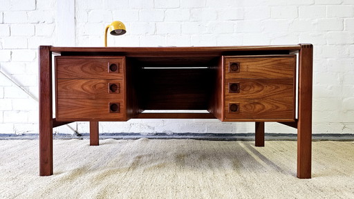 H P Hansen Desk 60S Mid Century Vintage Büro Schreibtisch Office Teak 