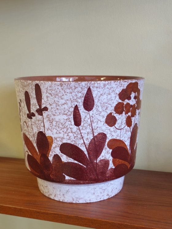 Image 1 of Grote Vintage Marei Keramiek Bloempot Plantenbak