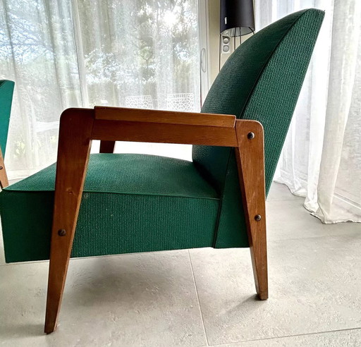 1 paire fauteuil année 60 