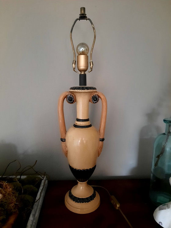 Beautiful large Kullmann earthenware light-sealed table lamp – Ceramic (photo 7 of 9)