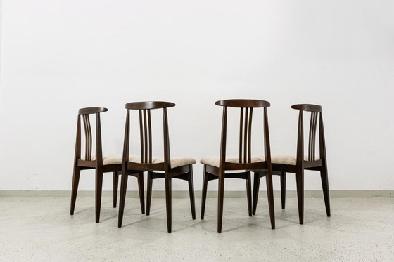 Image 1 of VENTE Ensemble de 4 chaises de salle à manger de M. Zieliński, années 1960