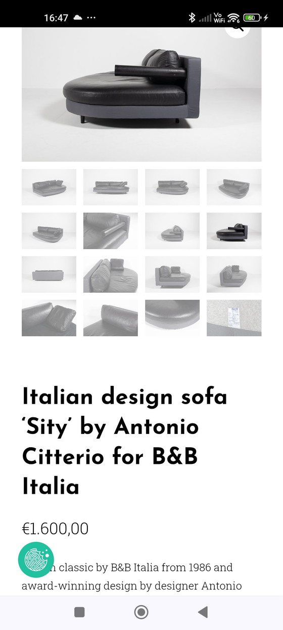 Image 1 of B&B Italia - Antonio Citterio - Chaise longue Sity