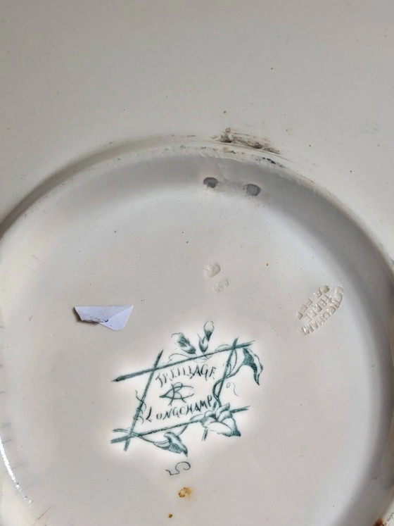 Longchamp plate model "Treillage" – Crockery, Porcelain, Art Nouveau (photo 8 of 8)