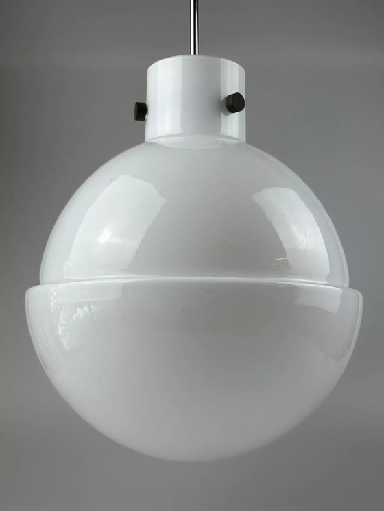 Image 1 of Lampada da soffitto XL anni &#39;60 e &#39;70, lampada a sfera Glashütte Limburg Germania Glass Design