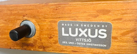 Applique Murale Cylindrique en Bois de Hêtre par Uno & Östen Kristiansson pour Luxus, Suède, 1960s (photo 6 of 7)