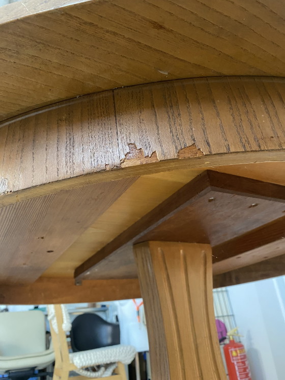 Characteristic Round Dining Table – Wood (photo 13 of 15)