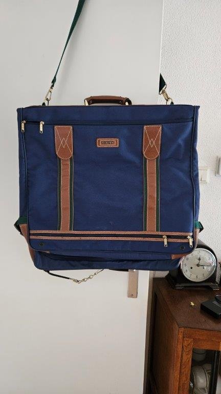 Borsa porta abiti Samsonite – reistassen, Leather, Metal