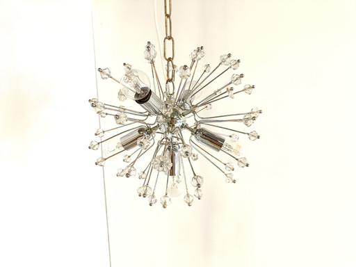 Lampadario Sputnik in vetro di metà secolo di Emil Stejnar, anni '70