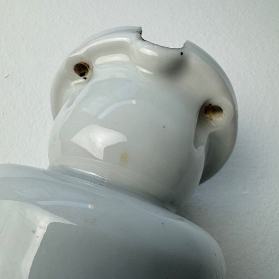 Image 1 of VINTAGE CERAMIC & OPALINE WALL LIGHT