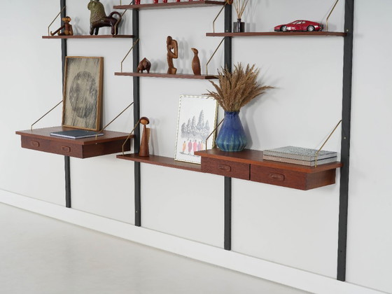 Estantería modular PS System de Preben Sørensen, chapa de teca, Dinamarca, años 70 – Estanterías de pared (photo 4 of 22)