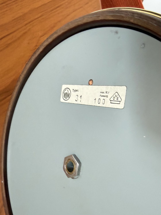 Vintage Table Lamp Model No. 31, Temde Leuchten '60 – Wood, Metal (photo 7 of 12)