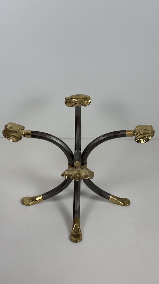 Image 1 of Manfred Bredohl Design robust Brutalist metal coffee table